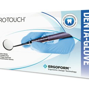 Ansell MICRO-TOUCH DENTA-GLOVE Blue Nitrile Exam Gloves