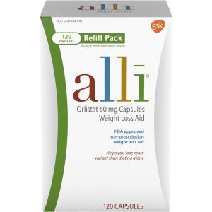 Alli Orlistat 60 mg Capsules Weight Loss Aid Refill Pack - 120ct