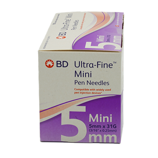 BD Ultra Fine Mini Pen Needles 5mm x 31G - 90 Count - Image 3
