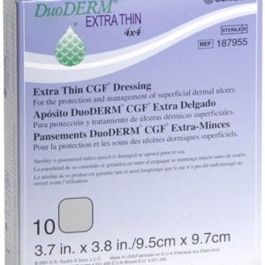 ConvaTec 187955 - DuoDERM Extra Thin Dressing, 4" X 4", 10/Box