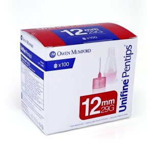 Owen Mumford Unifine Pentips Pen Needles - 29G 12mm 100/bx
