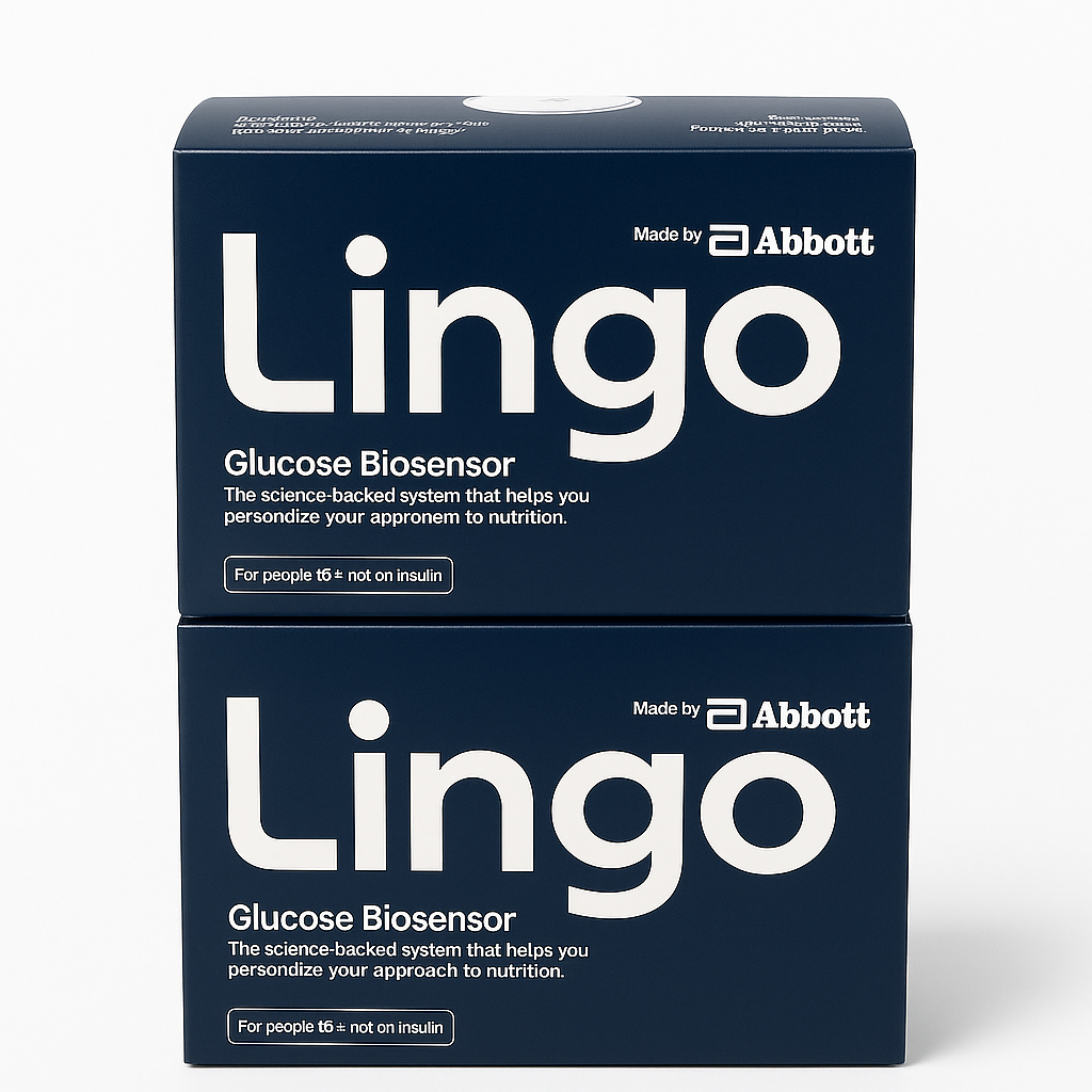 Lingo Continuous Glucose Biosensor by Abbott 2-Pack