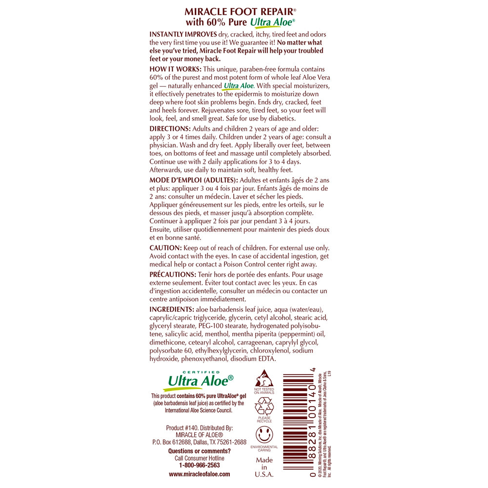 Miracle Foot Repair Cream - 8 oz. - Image 2