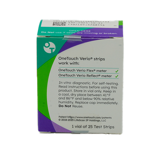 OneTouch Verio Test Strips 25 Count - Image 4
