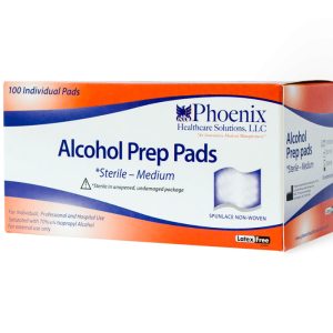 Phoenix Healthcare Alcohol Prep Pads 100ct