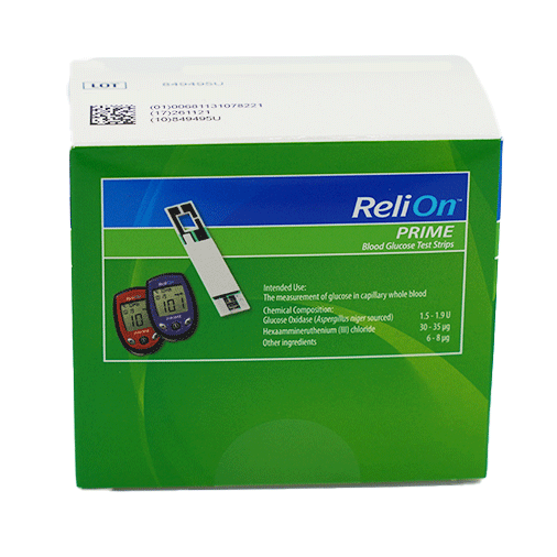 ReliOn Prime Blood Glucose Test Strips - 100 Count - Image 2