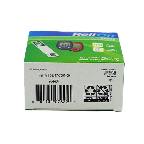 ReliOn Prime Blood Glucose Test Strips - 100 Count - Image 5