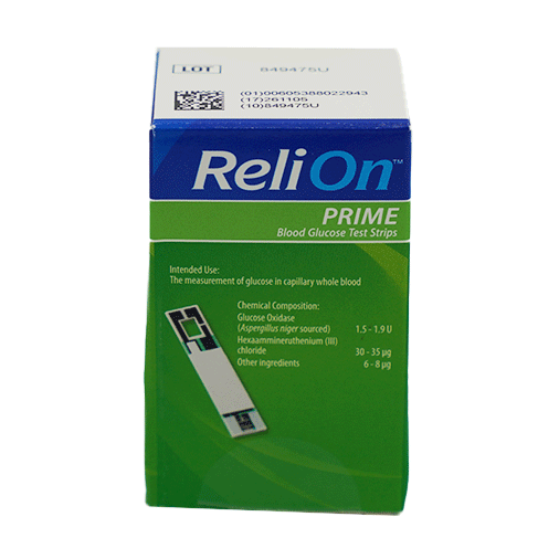 ReliOn Prime Blood Glucose Test Strips - 50 Count - Image 2