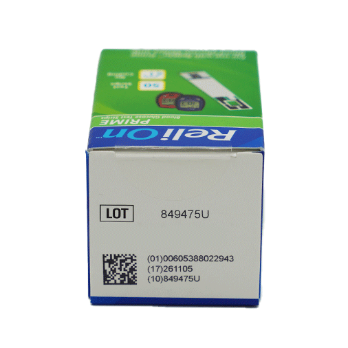 ReliOn Prime Blood Glucose Test Strips - 50 Count - Image 4