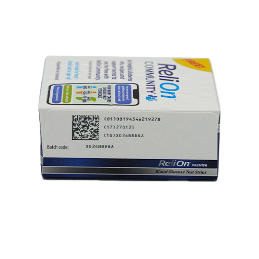 ReliOn Premier Blood Glucose Test Strips - 100 Count - Image 3