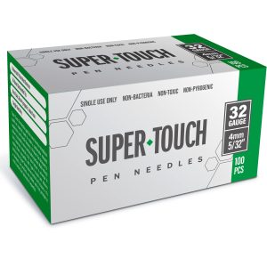 Super Touch Pen Needles - 32G 4mm 100/BX