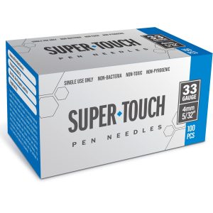 Super Touch Pen Needles - 33G 4mm 100/BX