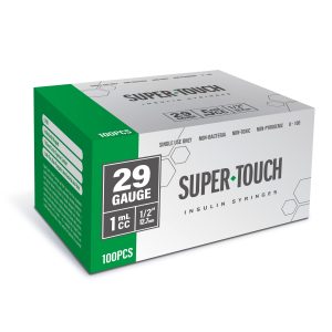 Super Touch Insulin Syringes - 29G 1cc 1/2" 100/bx