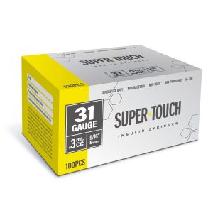 Super Touch Insulin Syringes - 31G .3cc 5/16" 100/bx