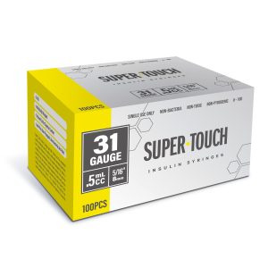 Super Touch Insulin Syringes - 31G .5cc 5/16" 100/bx