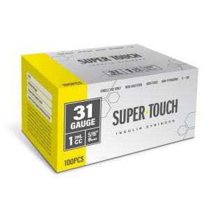 Super Touch Insulin Syringes - 31G 1cc 5/16" 100/bx