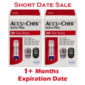 Accu-Chek Aviva Plus Test Strips 100ct - Short Dated - 1 Month