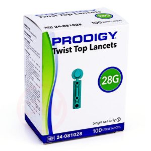 Prodigy Twist Top Lancets 28G